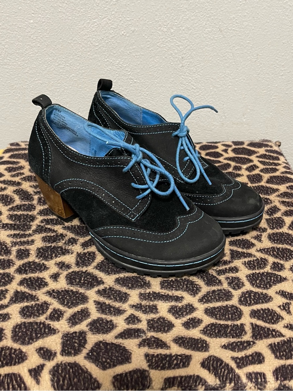 Jambu San Fran Suede Heeled Quirky Shoes Black Art To Wear Womens 6